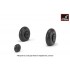 1/48 Iljushin IL-2 Bark (Early) Wheels w/Weighted Tyres